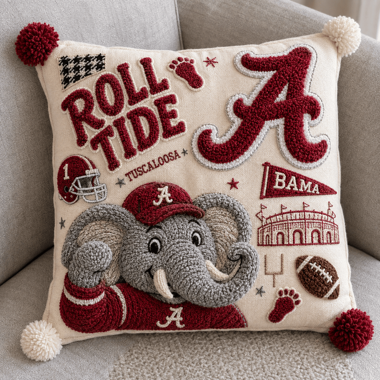 ACT Tufted Sofa Cover & Pillow Set HTTT