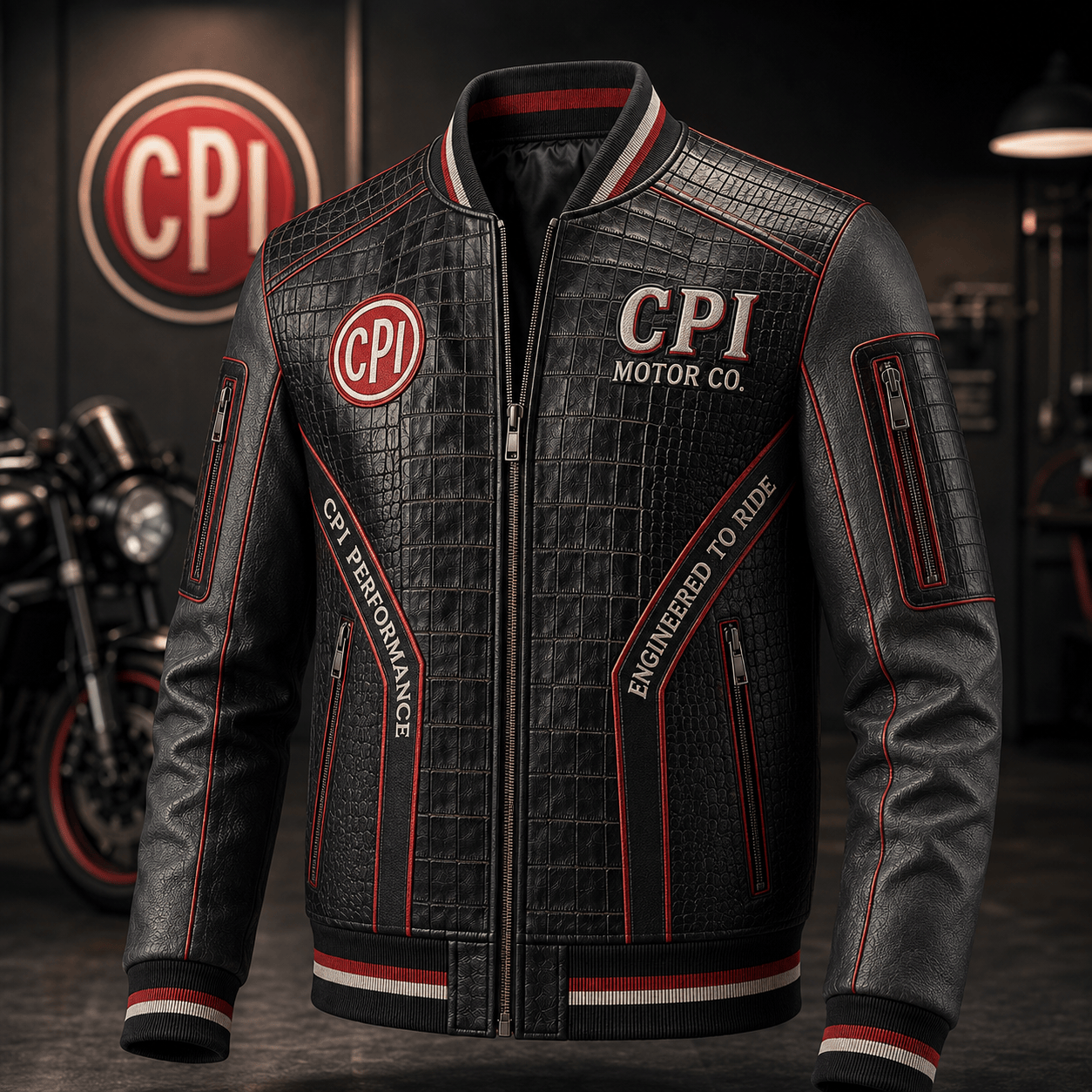 Premium CPI Leather Zipper Jacket TNSM
