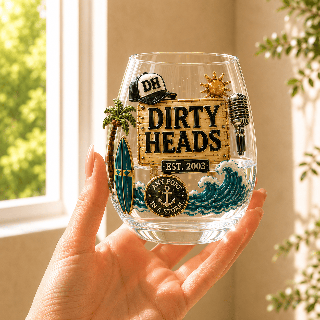 Premium TDHS Wine Glass Cup TMH