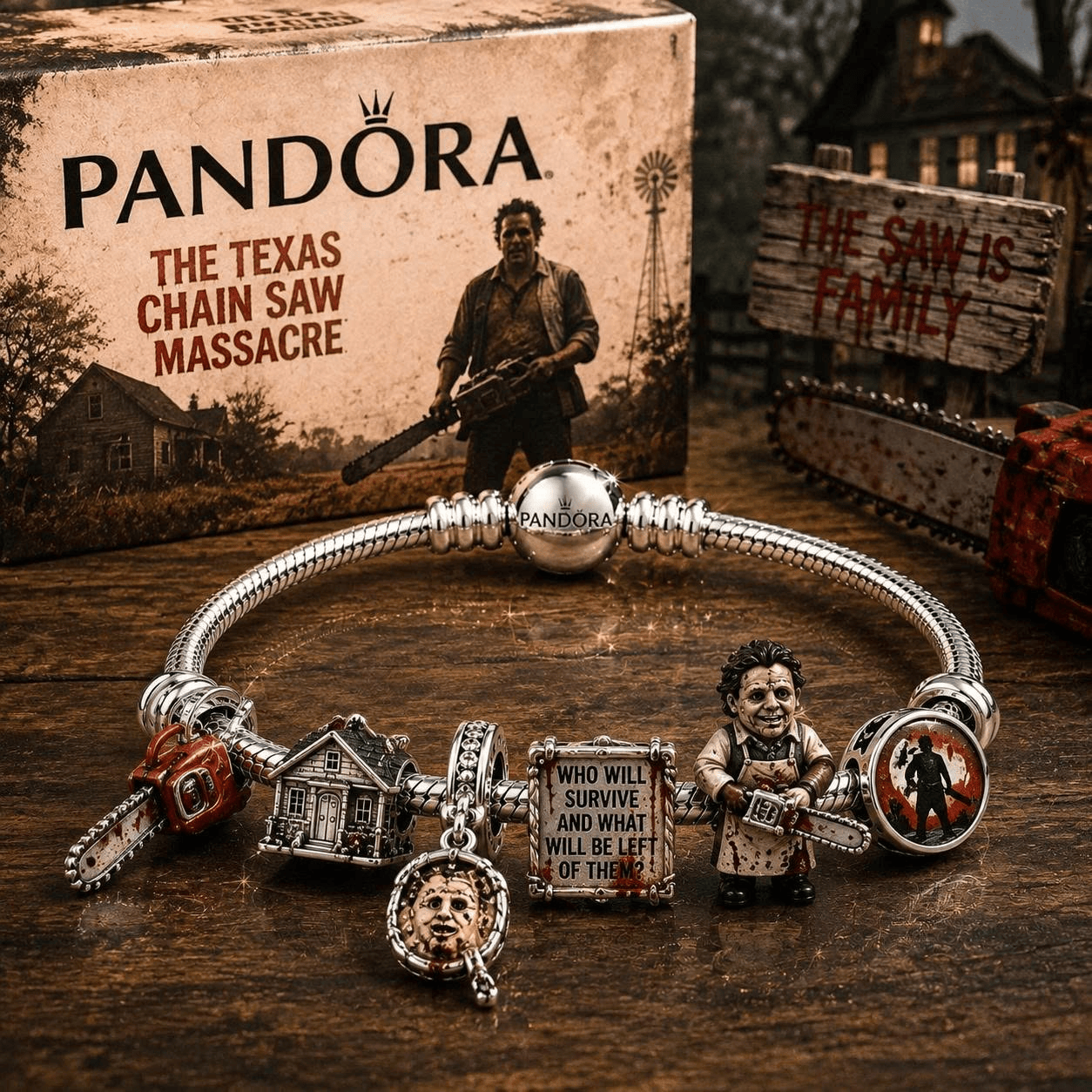 LTFA Sliver Charm Bracelet Set TTN